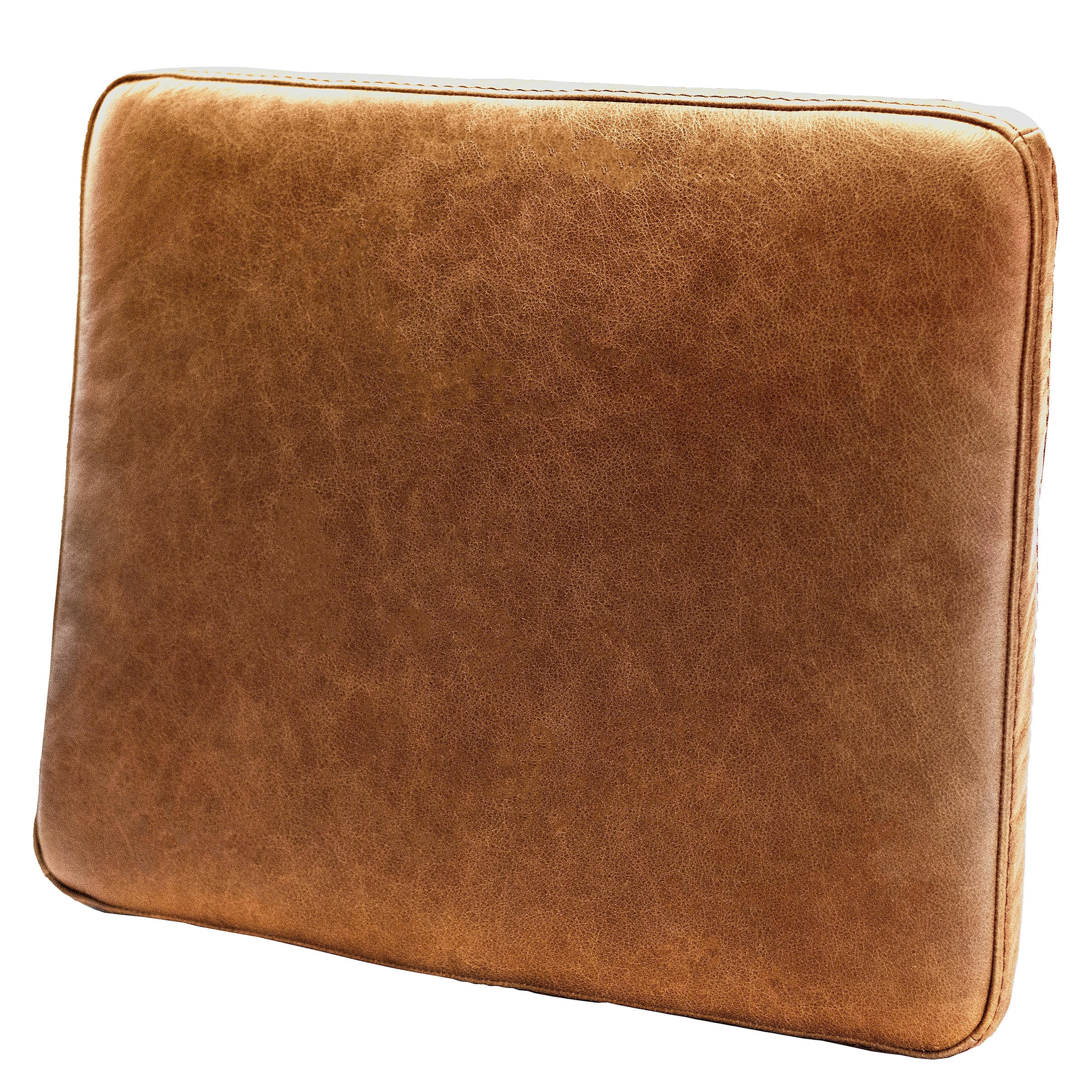ZIERKISSEN SPRING  - Braun, Design, Leder/Textil (52/42/7cm) - Livetastic