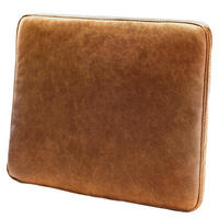 ZIERKISSEN SPRING  - Braun, Design, Leder/Textil (52/42/7cm) - Livetastic