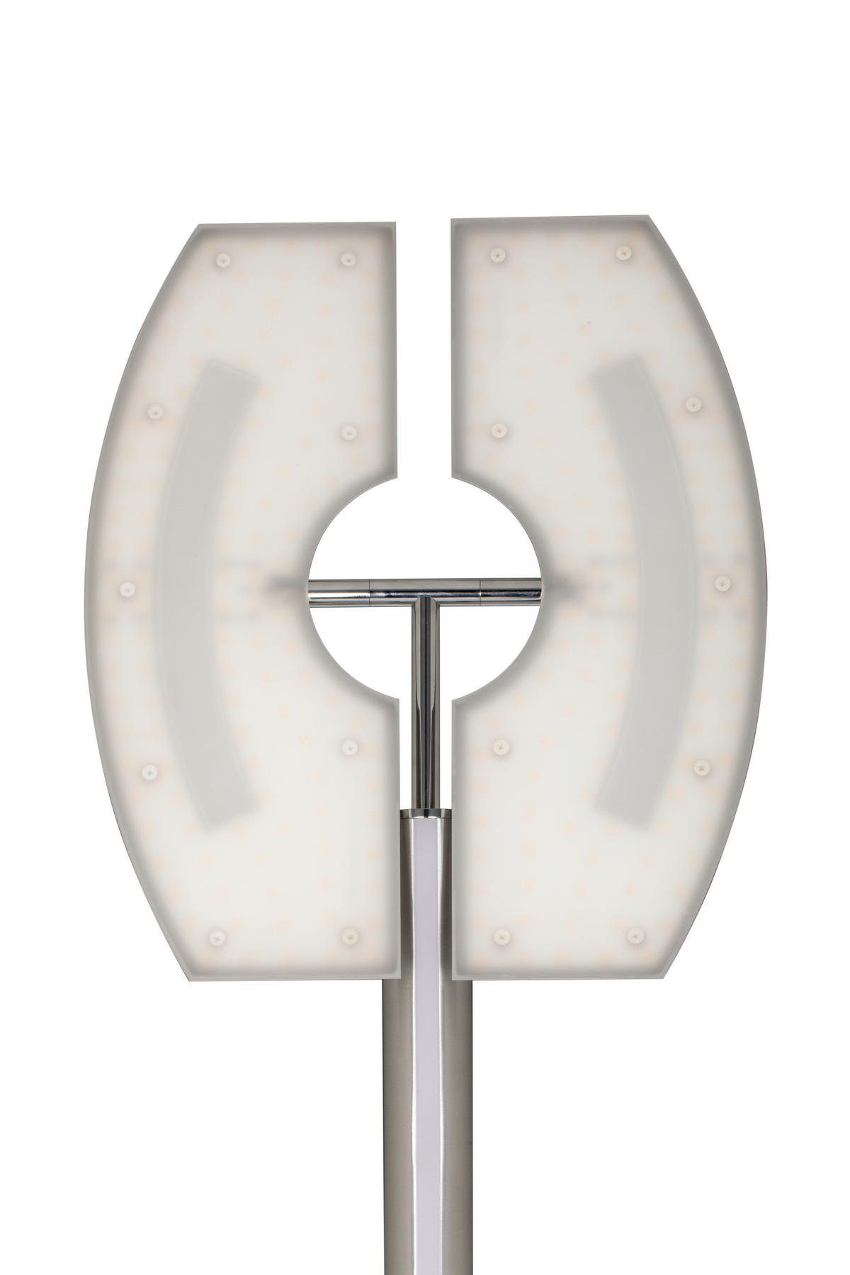 STOJACIA LED LAMPA, 44/38/183 cm - biela/chrómová, Basics, kov/plast (44/38/183cm) - Dieter Knoll