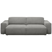 3-SITZER-SOFA in Cord Grau  - Schwarz/Grau, Design, Kunststoff/Textil (236/71/101cm) - Pure Home Lifestyle
