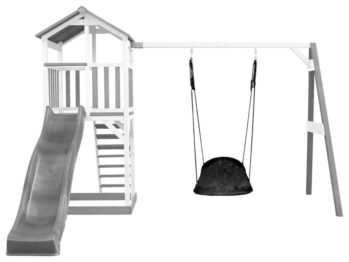 SPIELTURM 356,6/241,9/349 cm  - Blau/Schwarz, KONVENTIONELL, Holz/Kunststoff (356,6/241,9/349cm) - Ambia Garden