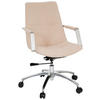 DREHSTUHL Flachgewebe Beige  - Beige/Alufarben, MODERN, Kunststoff/Textil (57/100/75cm) - MID.YOU