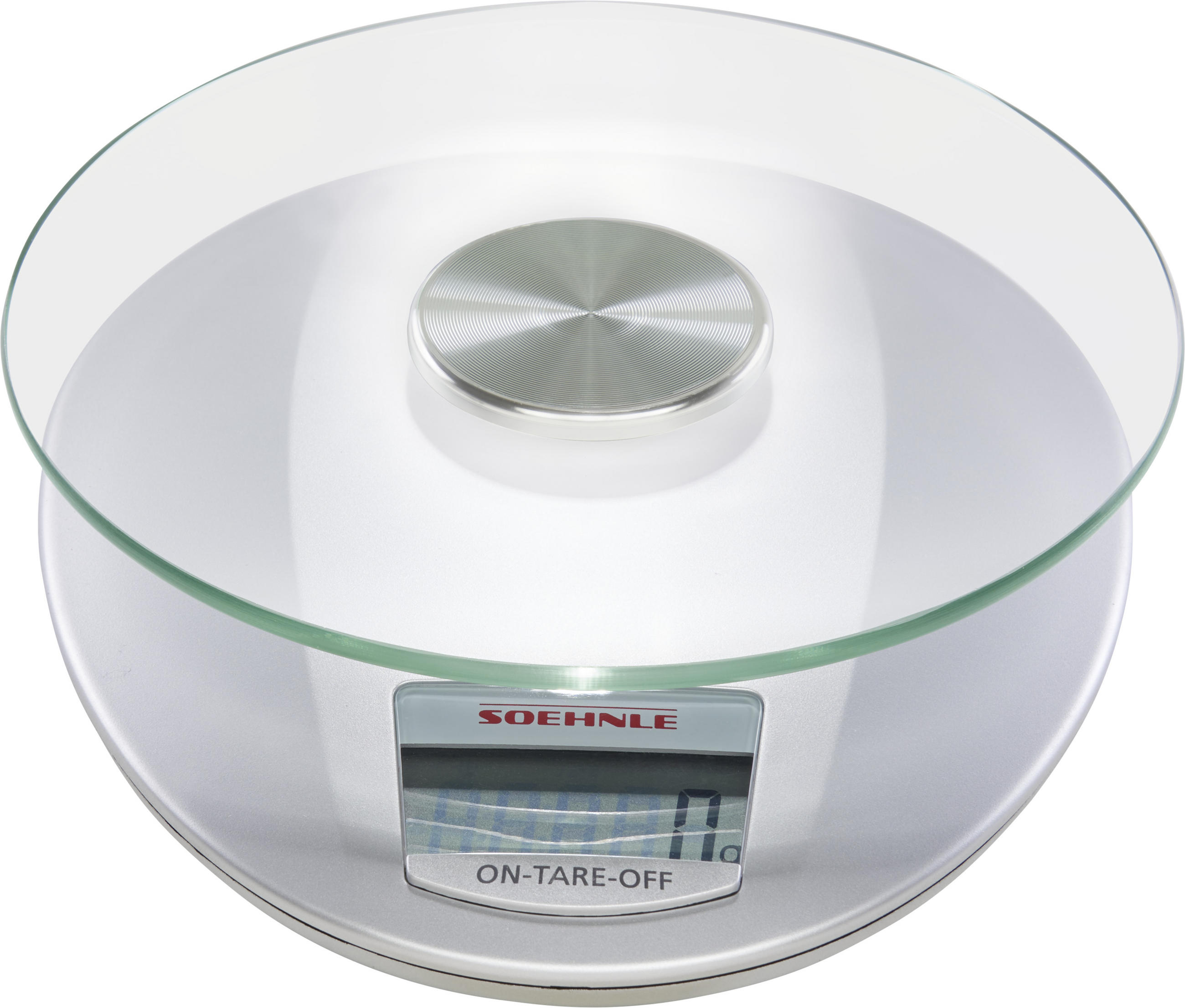 ELEKTRISCHE KÜCHENWAAGE Roma  - Silberfarben, Basics, Glas/Kunststoff (21,5/19,5/7cm) - Soehnle