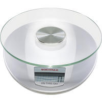 ELEKTRISCHE KÜCHENWAAGE Roma  - Silberfarben, Basics, Glas/Kunststoff (21,5/19,5/7cm) - Soehnle