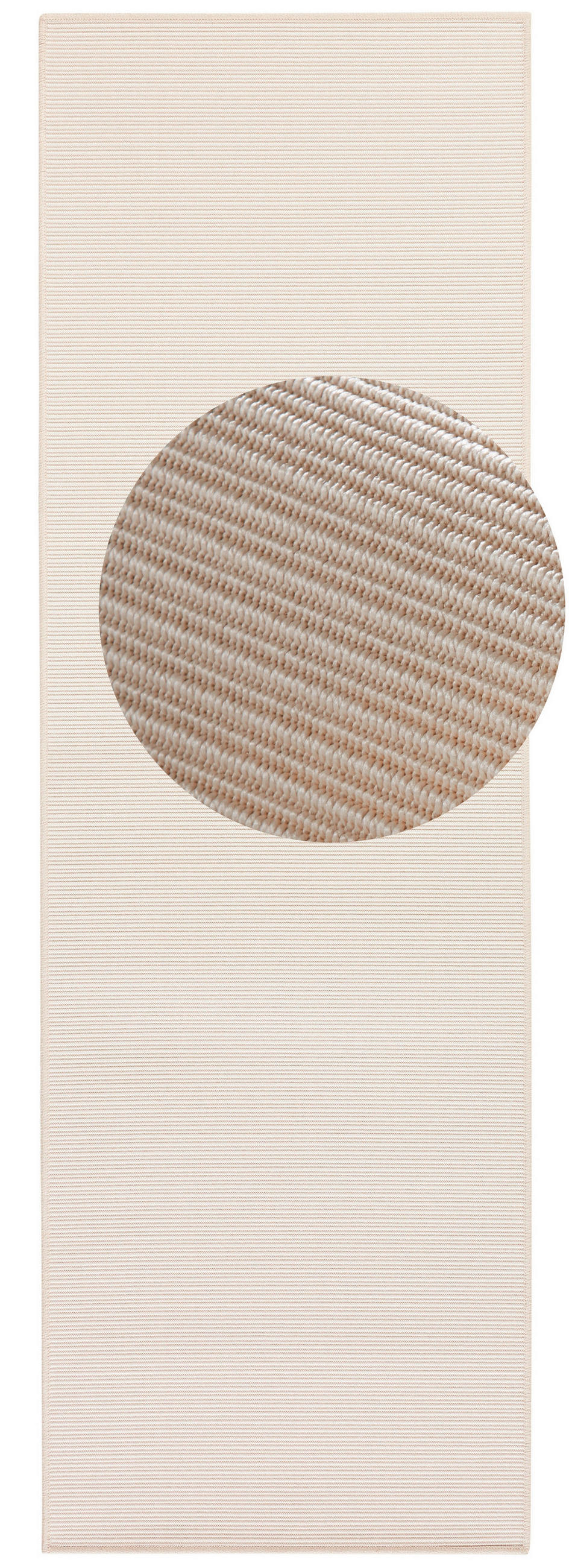 LÄUFER 80/450 cm Nature  - Weiß, Design, Kunststoff (80/450cm)