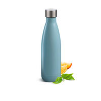 FĽAŠA NA PITIE 0,6 l  - modrá, Basics (7.1/25.6/7.1cm) - Tescoma