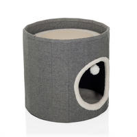 TIERHAUS - Grau, MODERN, Textil (38/38/38cm) - MID.YOU