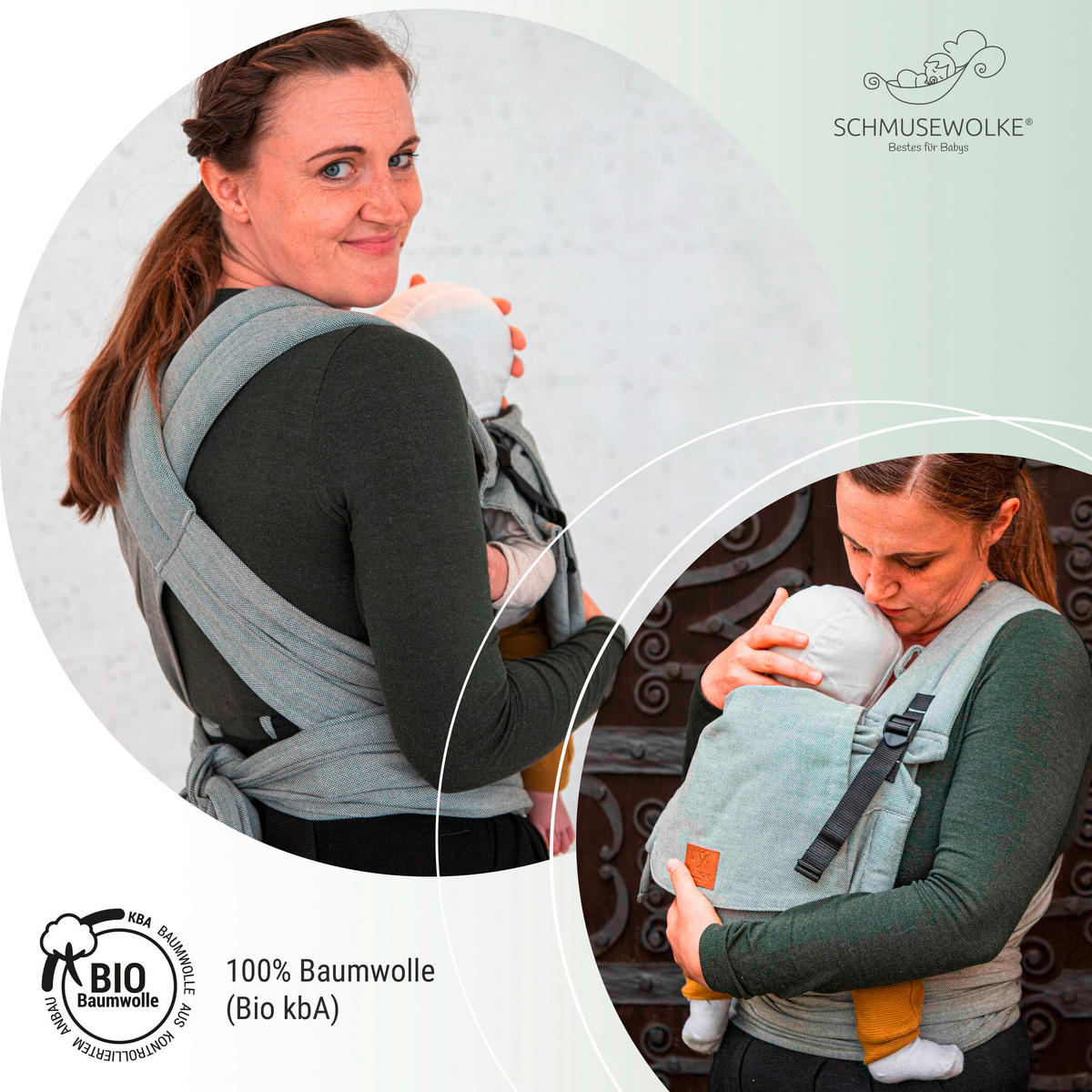 SCHMUSEWOLKE   - siva, Basics, tekstil - SCHMUSEWOLKE