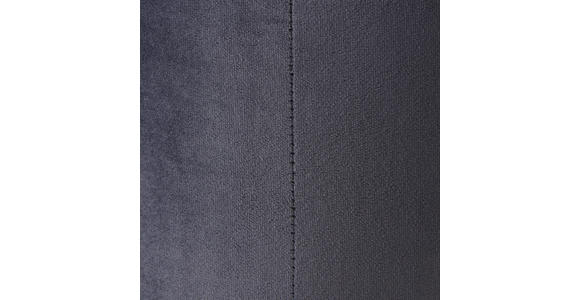 HOCKER in Metall, Textil Grau, Edelstahlfarben  - Edelstahlfarben/Grau, Trend, Textil/Metall (55/35/55cm) - Xora