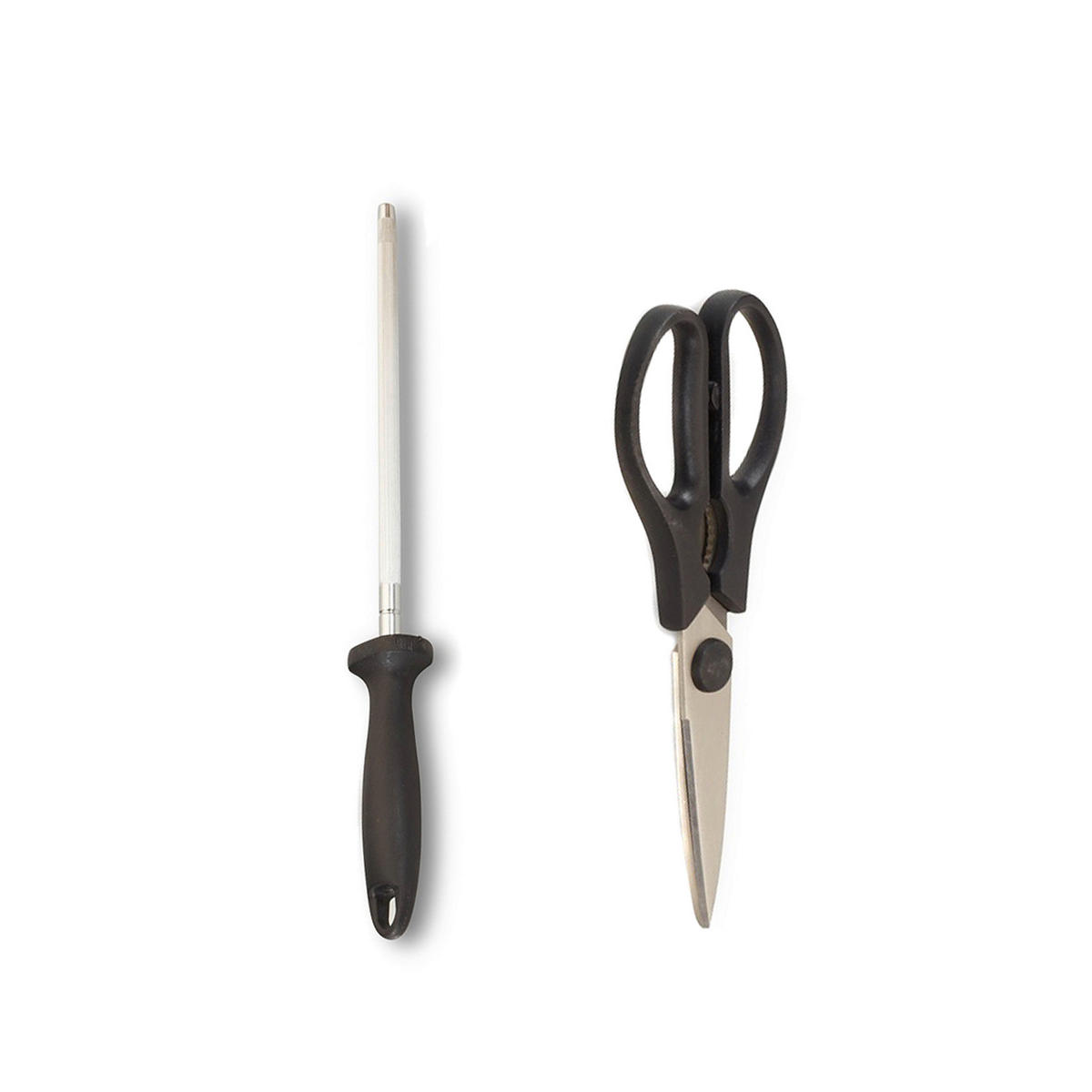 MESSERSET ECHTWERK 15-teilig  - Silberfarben/Schwarz, Trend, Kunststoff/Metall (24,8/13,2/36cm) - Echtwerk