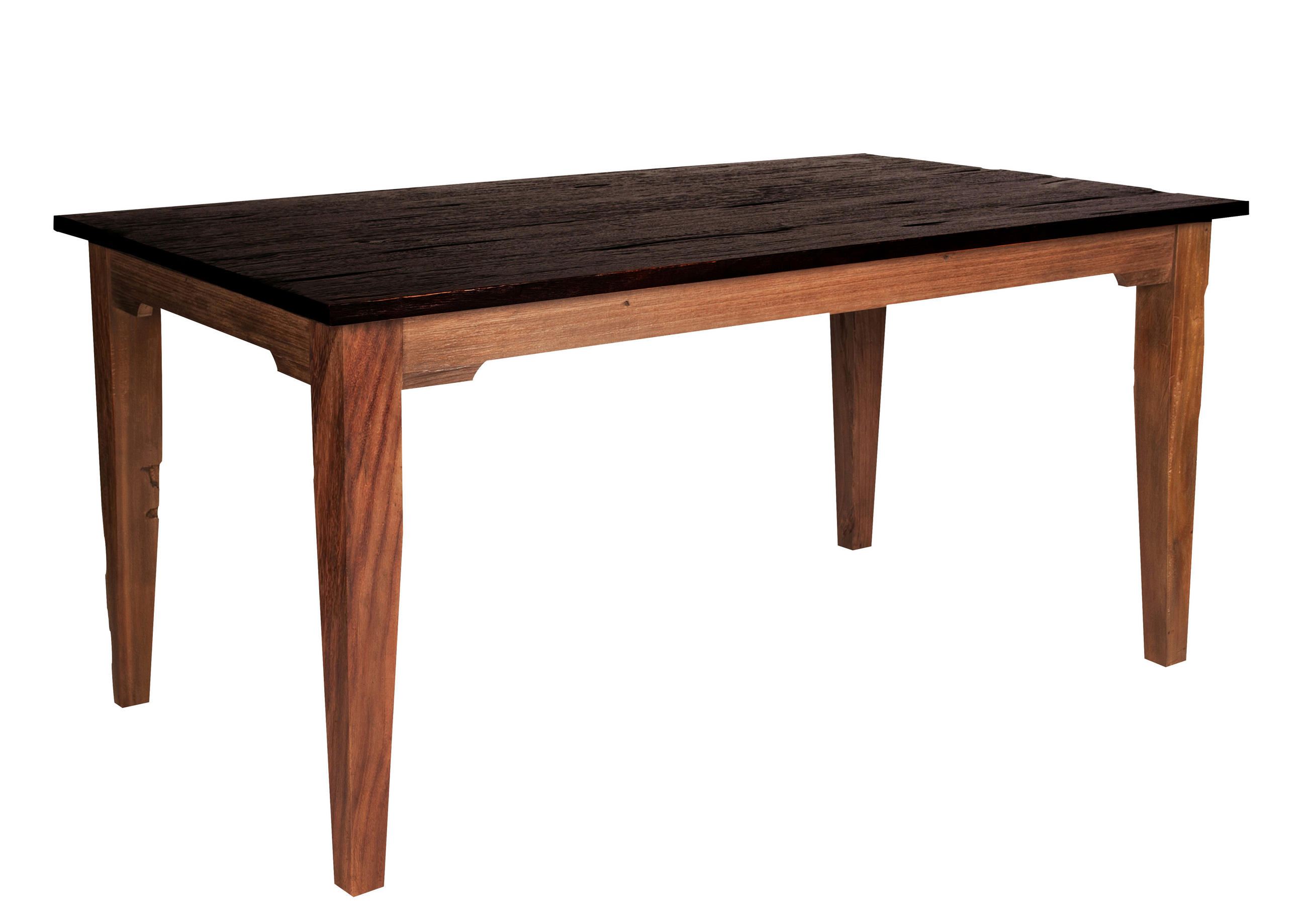 ESSTISCH 160/90/77 cm Echtholz  Holz rechteckig Naturfarben, Dunkelbraun  - Dunkelbraun/Naturfarben, MODERN, Holz (160/90/77cm) - MID.YOU