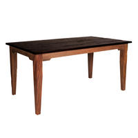 ESSTISCH 160/90/77 cm Echtholz  Holz rechteckig Naturfarben, Dunkelbraun  - Dunkelbraun/Naturfarben, MODERN, Holz (160/90/77cm) - MID.YOU
