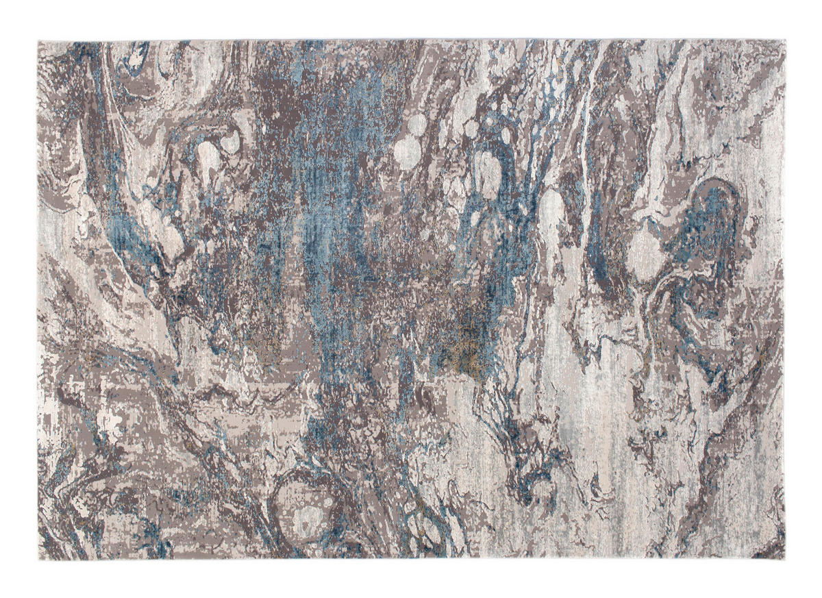 LÄUFER 80/250 cm Bestseller You Blau, Grau, Weiß  - Blau/Weiß, Design, Textil (80/250cm) - Dieter Knoll