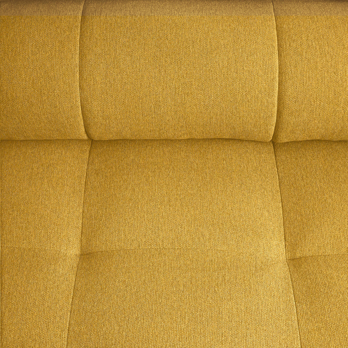 ECKSOFA in Chenille Senfgelb  - Senfgelb/Schwarz, Modern, Textil/Metall (201/296cm) - Livetastic