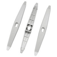 KABELHALTER - Silberfarben, KONVENTIONELL, Kunststoff (38,8/11,5/2,8cm) - Moderano