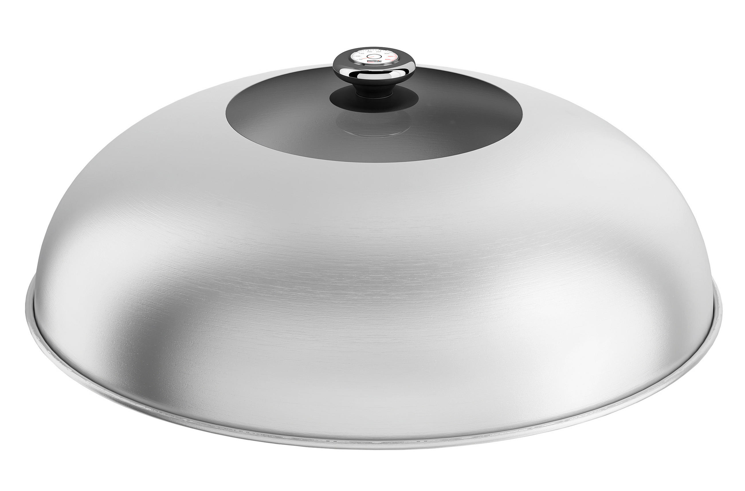 Grillhaube - Edelstahlfarben, Basics, Glas/Metall (33/12cm)