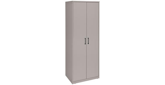 DREHTÜRENSCHRANK  in Kaschmir  - Kaschmir/Schwarz, Basics, Holzwerkstoff/Metall (72/194/54cm) - Xora