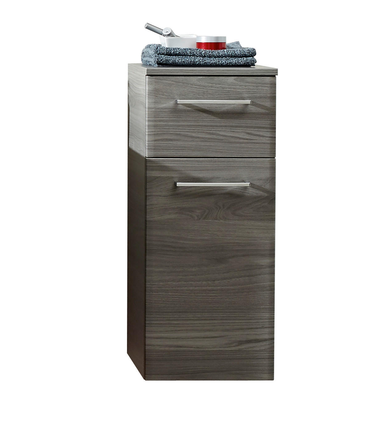 Dulap Inferior 30/72/33 cm  - culoare crom/gri, Konventionell, sticlă/material pe bază de lemn (30/72/33cm) - Xora
