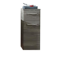 Dulap Inferior 30/72/33 cm  - culoare crom/gri, Konventionell, sticlă/material pe bază de lemn (30/72/33cm) - Xora