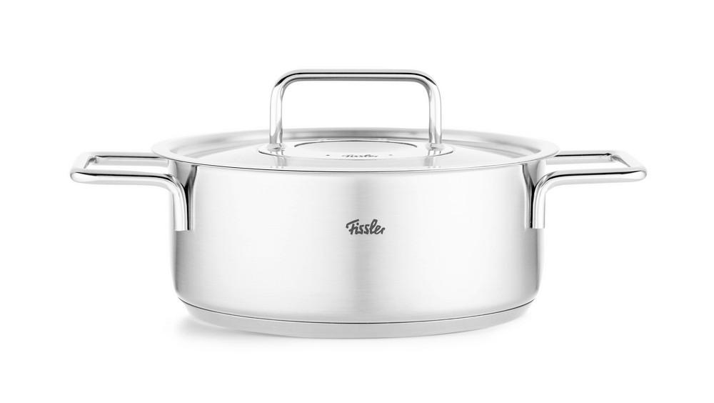 BRATENTOPF Pure 3,9 L  - Silberfarben, Basics, Metall - Fissler