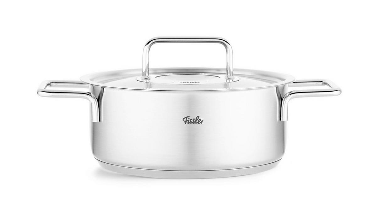 BRATENTOPF Pure 3,9 L  - Silberfarben, Basics, Metall - Fissler