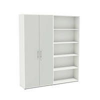 AKTENSCHRANK 168,8/185,6/33 cm  - Hellgrau/Weiß, MODERN, Holzwerkstoff (168,8/185,6/33cm) - MID.YOU