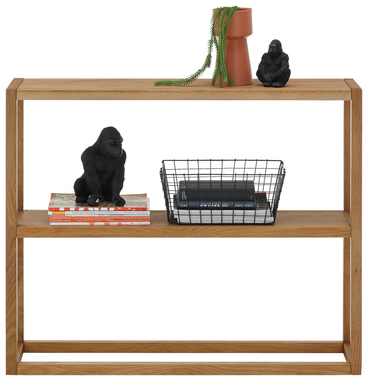KONSOLENTISCH in Holz 99/26/80 cm   - Eichefarben, Basics, Holz (99/26/80cm)
