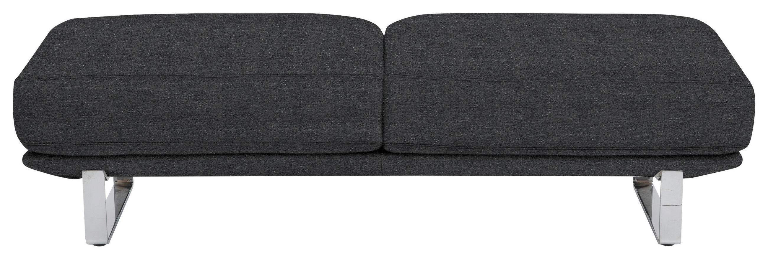 Thumbnail - Dieter Knoll Hocker, Graphit, Textil, rechteckig, 160x44x60 cm, Fußauswahl, Lederauswahl, Stoffauswahl, erweiterbar (Typ...