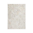 FLACHWEBETEPPICH 80/150 cm Spark 110 Elfenbein Chrom Chromfarben, Beige  - Chromfarben/Beige, Design, Leder/Textil (80/150cm) - Novel