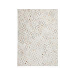 FLACHWEBETEPPICH 80/150 cm Spark 110 Elfenbein Chrom Chromfarben, Beige  - Chromfarben/Beige, Design, Leder/Textil (80/150cm) - Novel