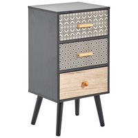 NACHTSCHRANK 35/65/29 cm  - Multicolor/Schwarz, Trend, Holz/Holzwerkstoff (35/65/29cm) - Carryhome