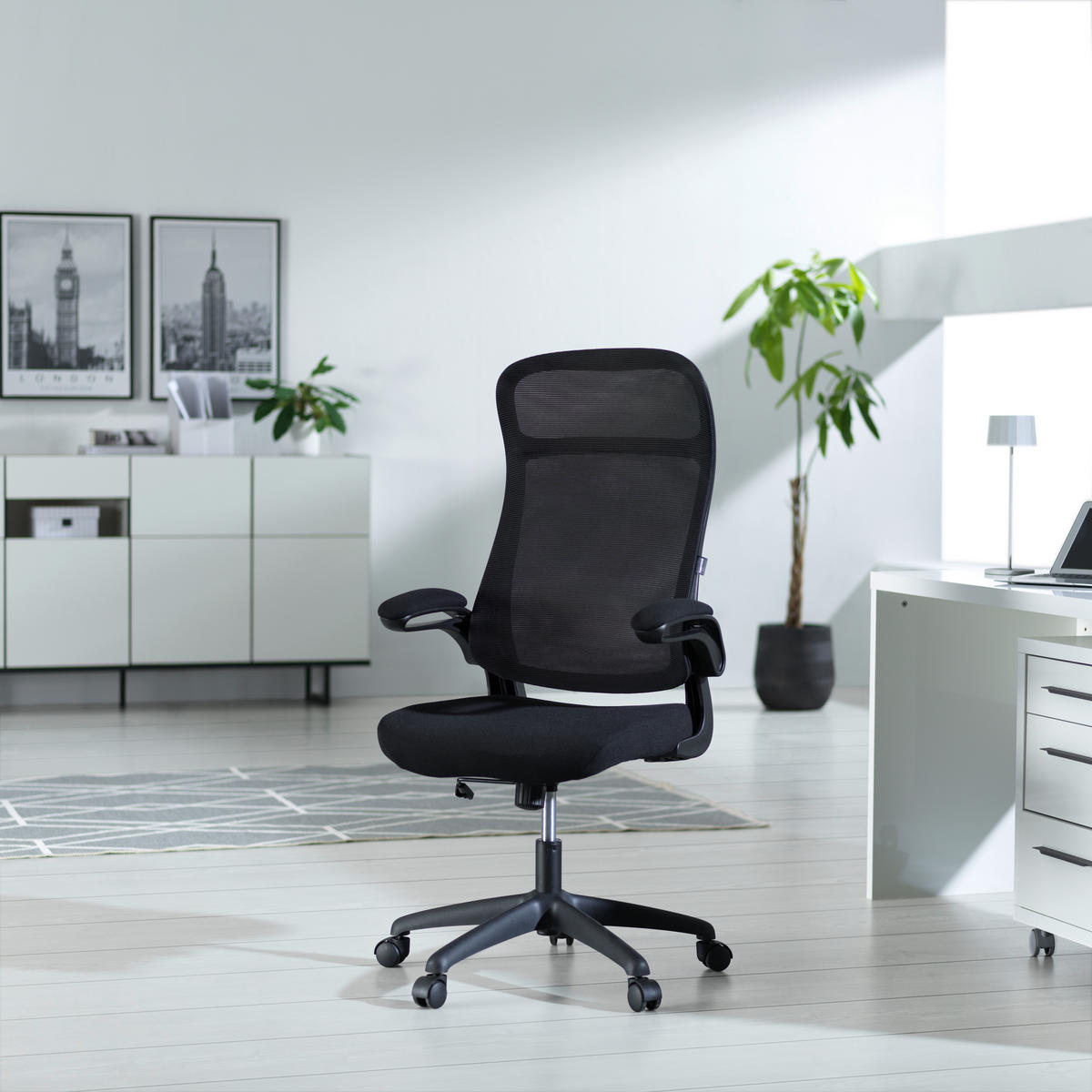 SNURRSTOL  i nätklädsel svart  - svart, Design, textil/plast (66/114-122/66cm) - Carryhome