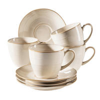 SET MED KOPPAR Nottingham 8 delar  - beige, Basics, keramik (19,5/16,5/18cm) - Mäser