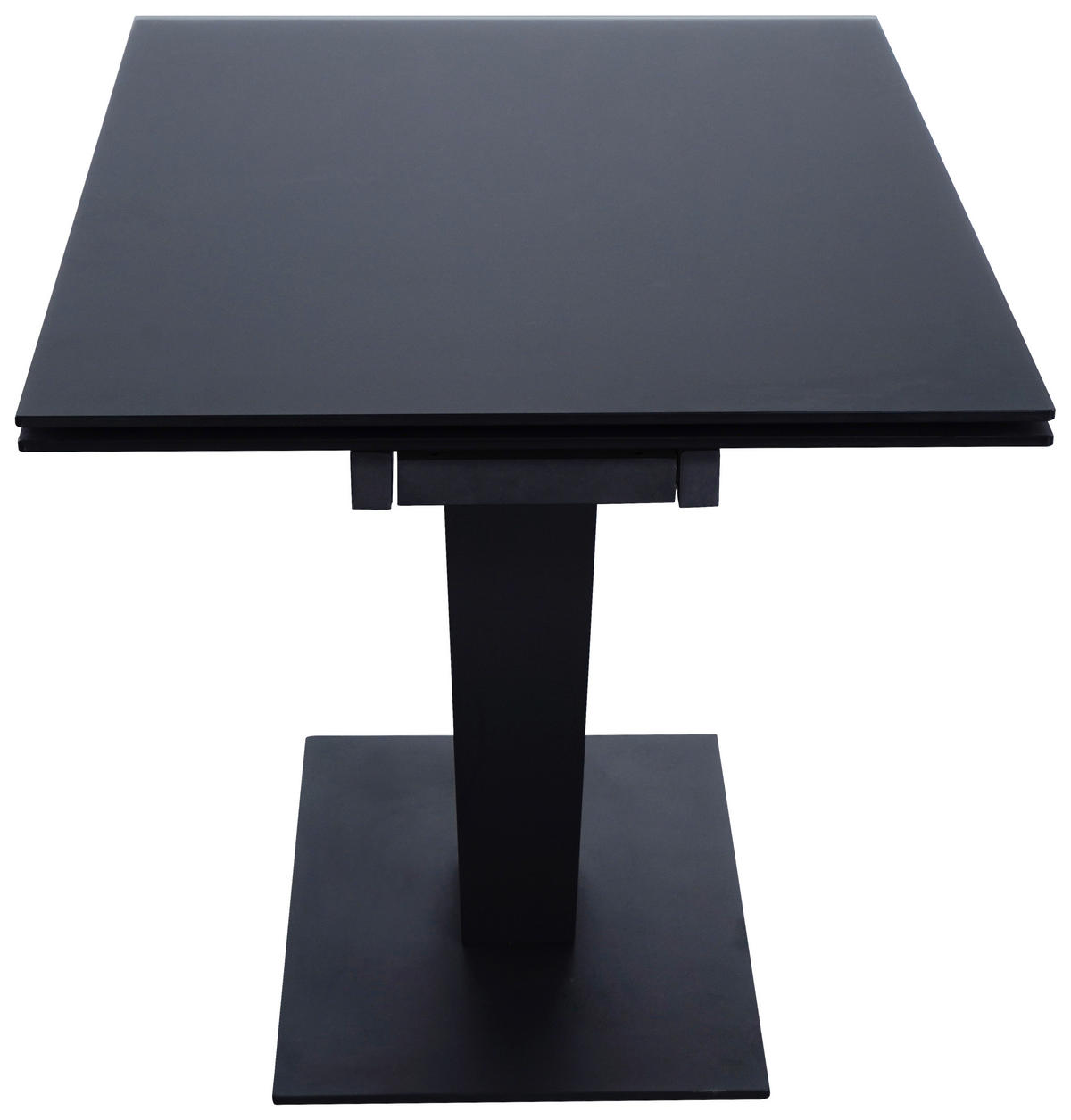 ESSTISCH 120-179/80/76 cm  Metall, Glas ausziehbar rechteckig Schwarz  - Schwarz, Design, Glas/Metall (120-179/80/76cm) - Novel