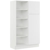 MEHRZWECKSCHRANK 120/206,2/58 cm  - Weiss, Basics, Holzwerkstoff (120/206,2/58cm) - Impuls