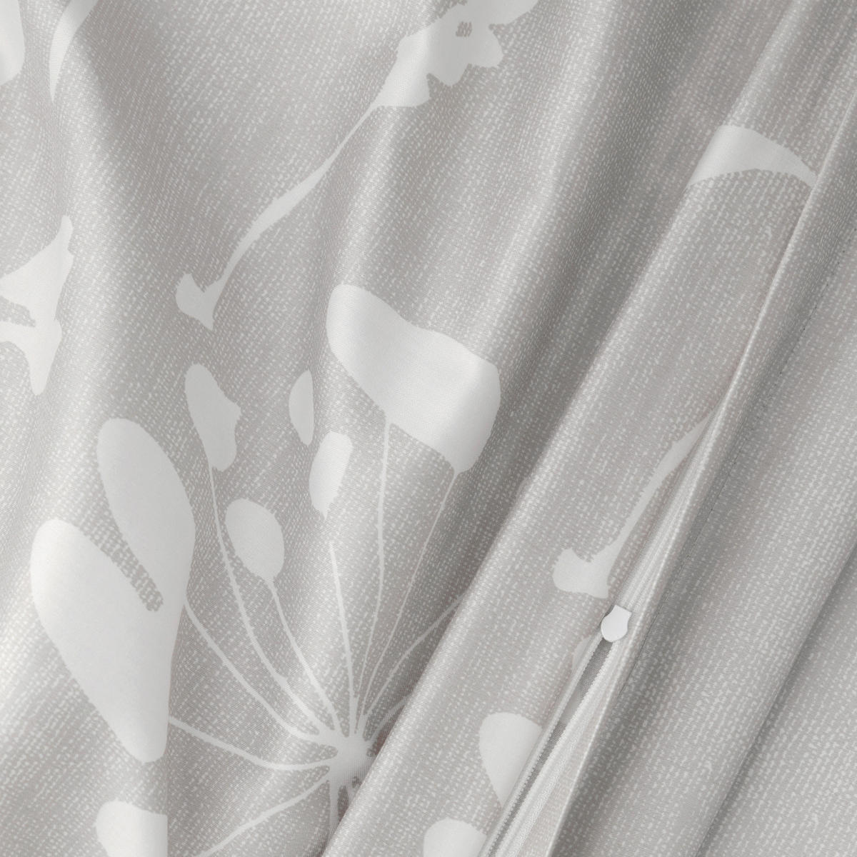 BETTWÄSCHE Satin 140/200 cm  - Weiß/Grau, Trend, Textil (140/200cm) - Florella