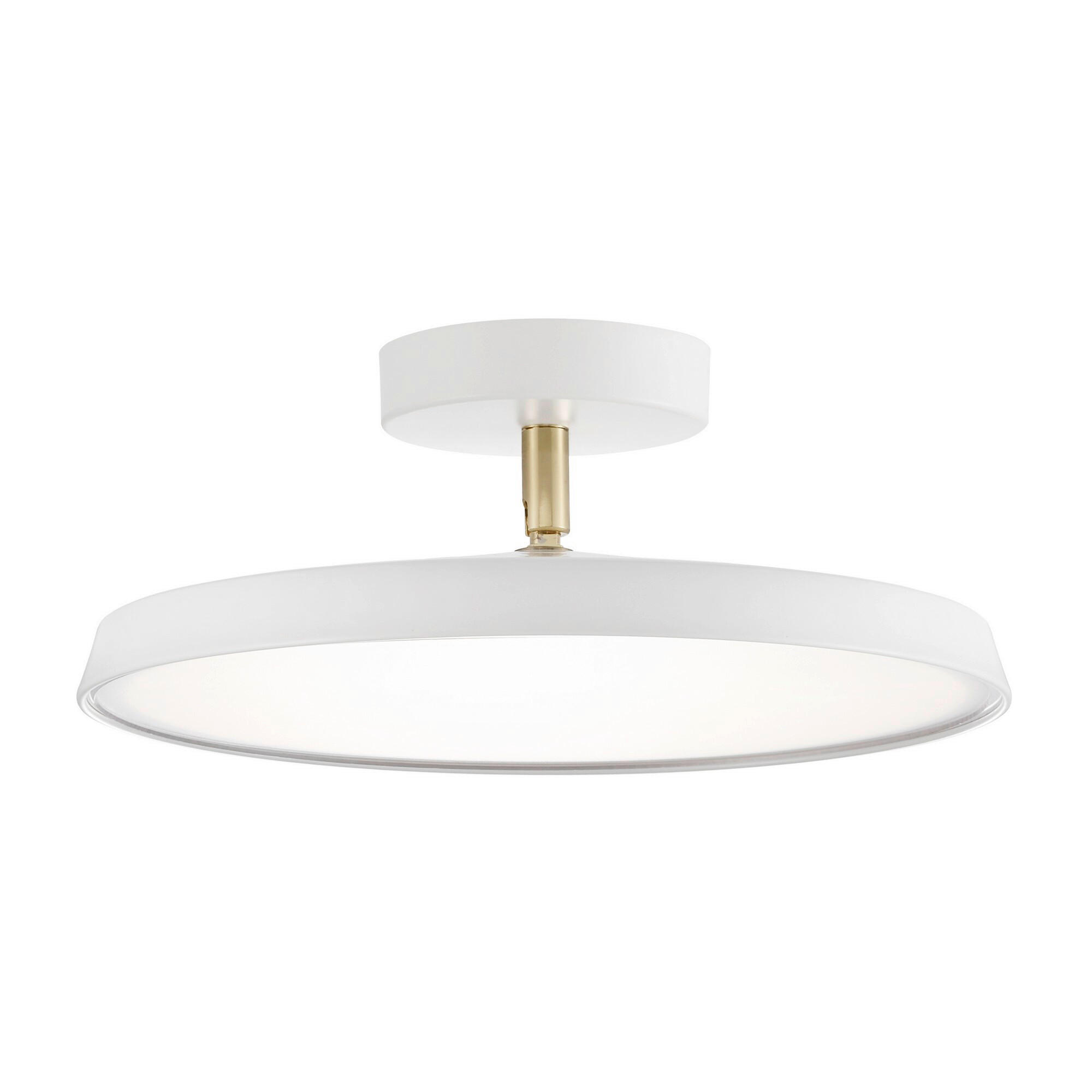 LED-DECKENLEUCHTE 30/11,8 cm   - Weiß, KONVENTIONELL, Metall (30/11,8cm) - Nordlux
