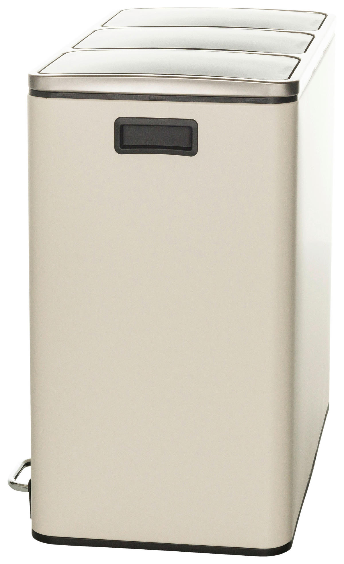 ABFALLSAMMLER 18 L  - Beige/Schwarz, Basics, Kunststoff/Metall (61/56/31,5cm) - MID.YOU
