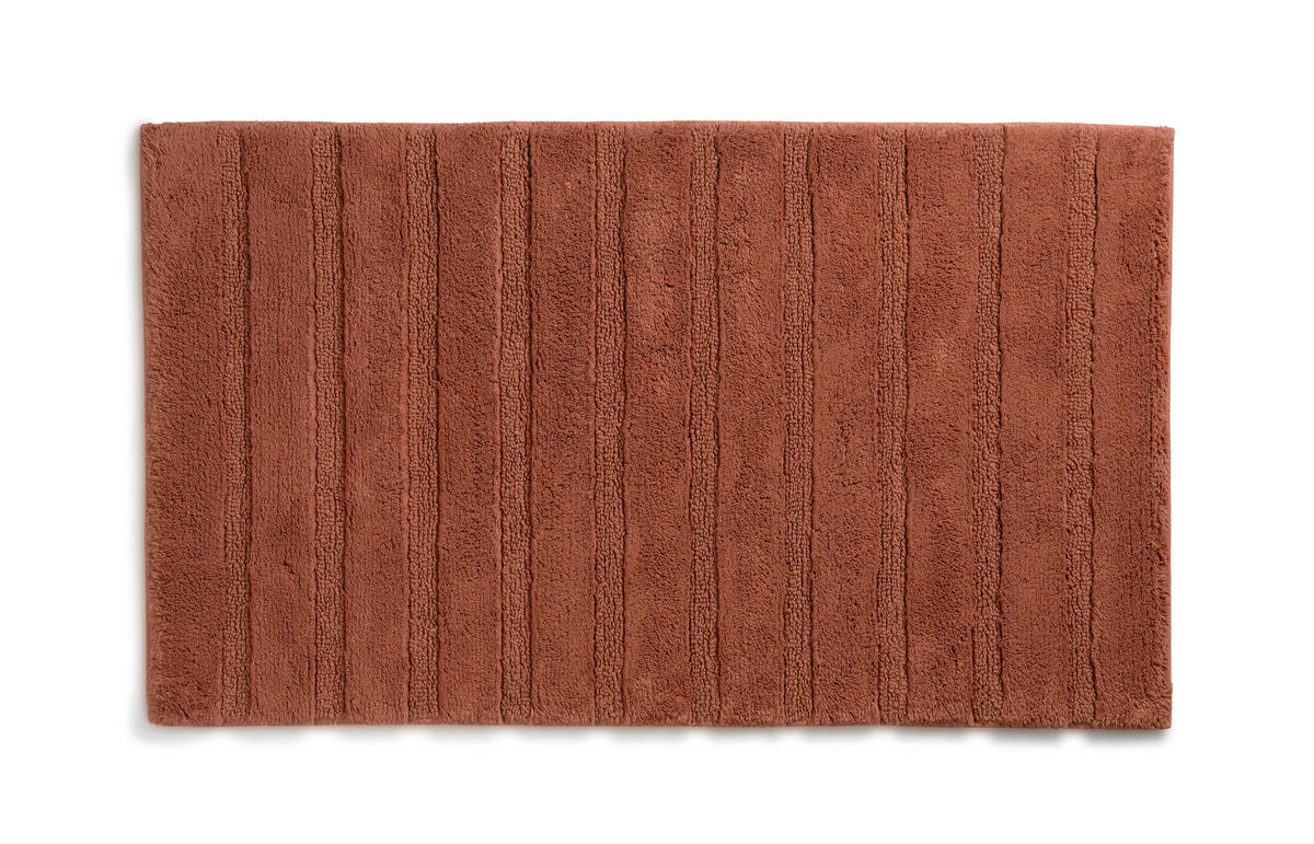BADEMATTE Terracotta  - Terracotta, KONVENTIONELL, Textil (80/50/1,6cm) - Kela