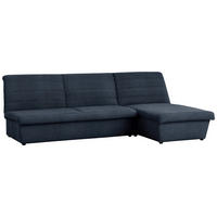 ECKSOFA Looks VIII Dunkelblau Webstoff  - Schwarz/Dunkelblau, Design, Kunststoff/Textil (274/168cm) - LOOKS by W.Joop
