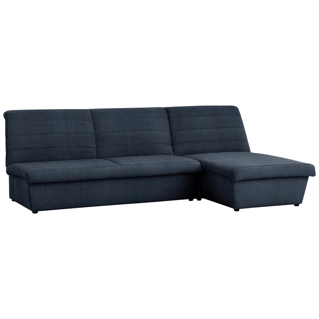 Thumbnail - Looks by W.Joop Ecksofa Looks Viii, Dunkelblau, Textil, Uni, 3-Sitzer, Ottomane rechts, L-Form, 274x168 cm, Made in EU, ...