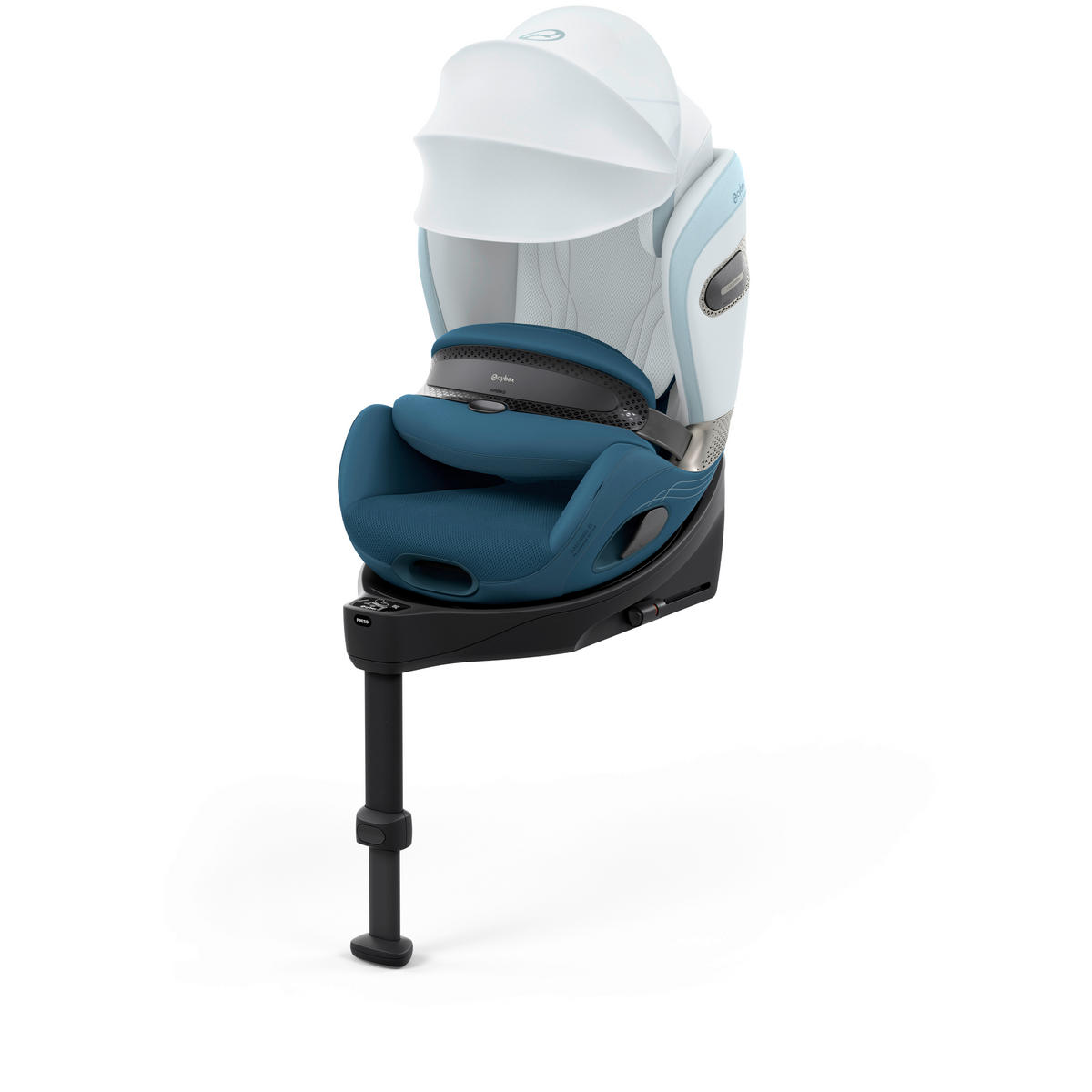 KINDERAUTOSITZ Anoris Si Style Opal Blue  - Blau, Basics, Kunststoff/Textil (61/45/60cm) - cybex PLATINUM