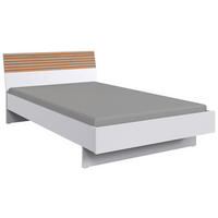 BETT 120/200 cm  in Weiss, Eiche Artisan   - Weiss/Eiche Artisan, Design, Holzwerkstoff (120/200cm) - Carryhome