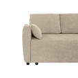 SCHLAFSOFA  in Chenille Beige  - Beige/Schwarz, KONVENTIONELL, Kunststoff/Textil (161/90/108cm) - Carryhome