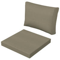 SITZ-UND RÜCKENKISSENSET   72/78/48 cm  - Taupe, Basics, Textil (72/78/48cm)