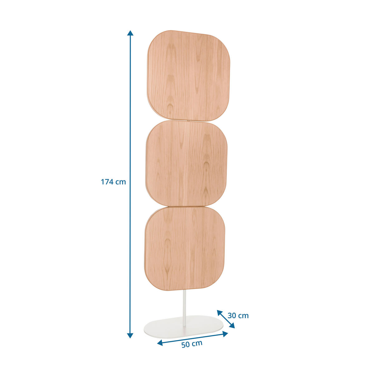 TRENNWAND  in Beige  - Beige, Basics, Kunststoff/Metall (50/175/30cm) - MID.YOU