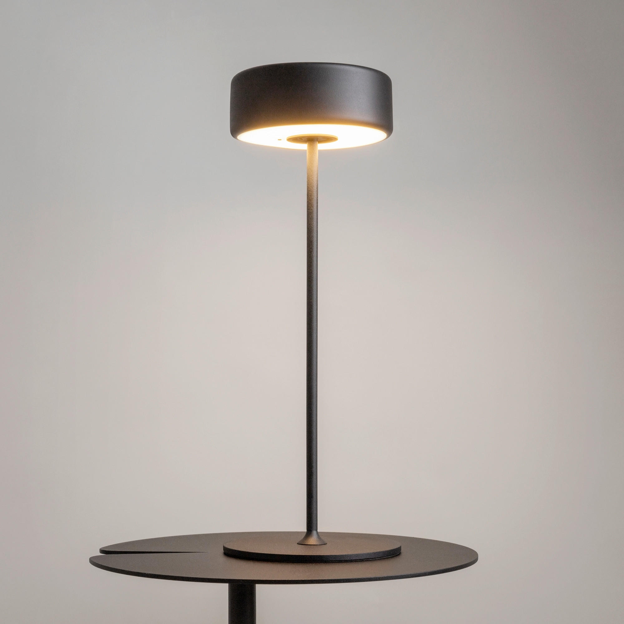 STOLNÍ LAMPA NA BATERIE, dotykový stmívač, 12/34,5 cm  - černá/barvy zlata, Design, kov (12/34,5cm) - MAYTONI