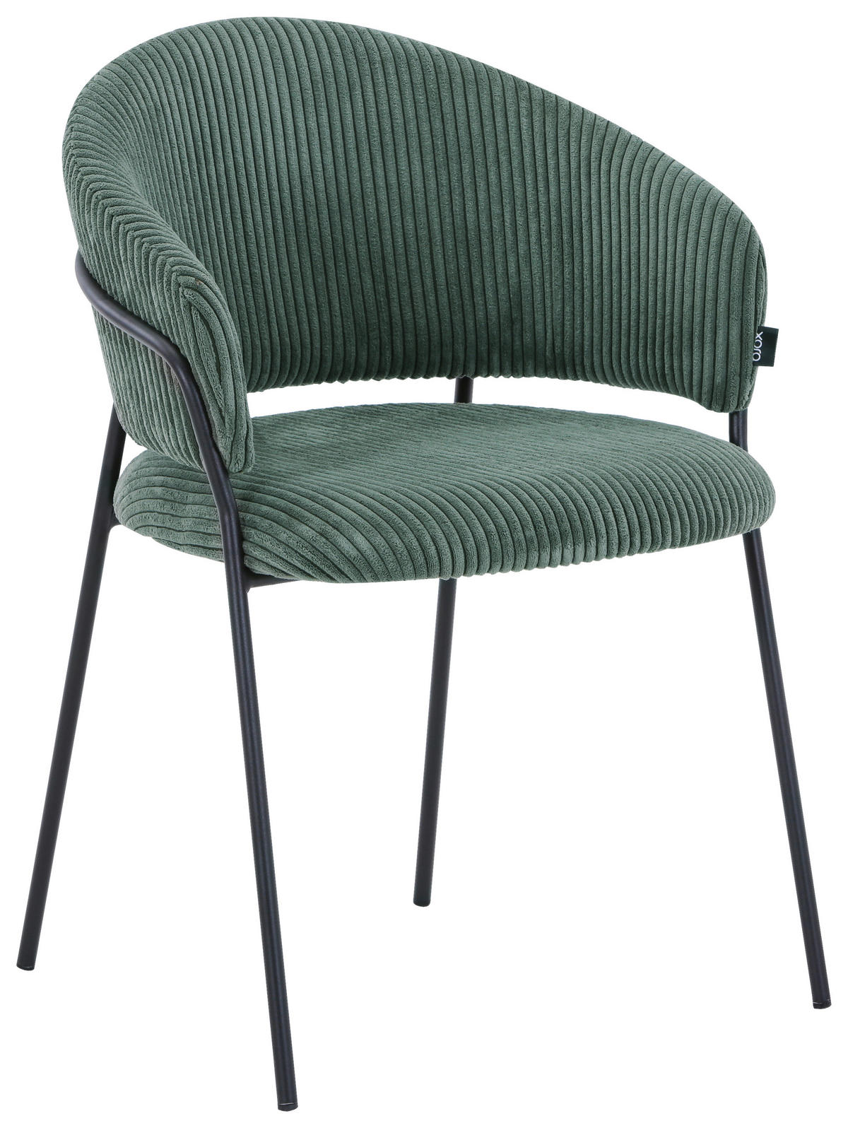 STOLICA  zelena, crna  metal, tekstil      - zelena/crna, metal/tekstil (57/80/55cm) - Hom`in