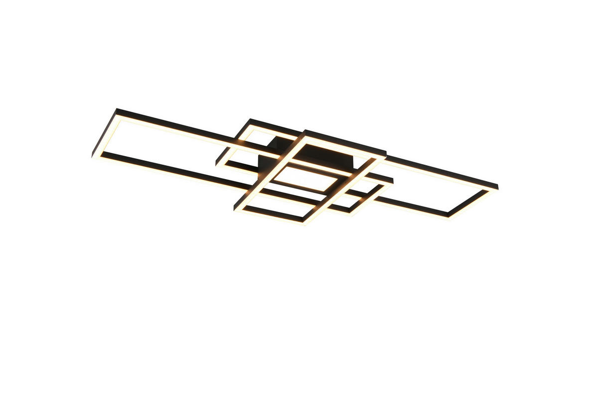 STROPNÉ LED SVIETIDLO,  - čierna, Basics, kov/plast (70/30cm) - Novel