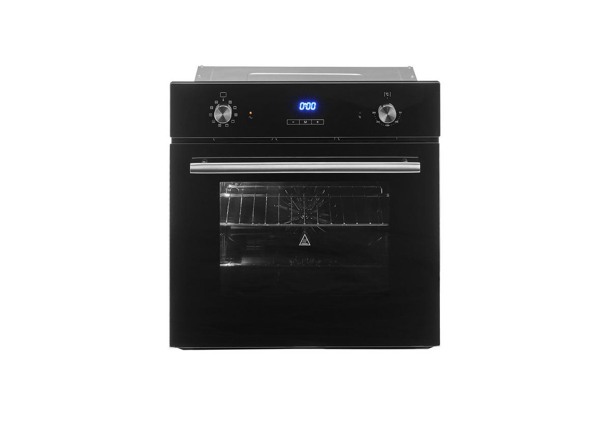 KÜCHENBLOCK 260 cm   in Schwarz, Eiche Artisan  - Schwarz/Eiche Artisan, Design, Holzwerkstoff/Metall (260cm) - MID.YOU